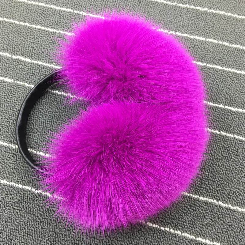Warm Whole Skin Fox Earmuff Earmuffs Female - www.Shopthatapp.com
