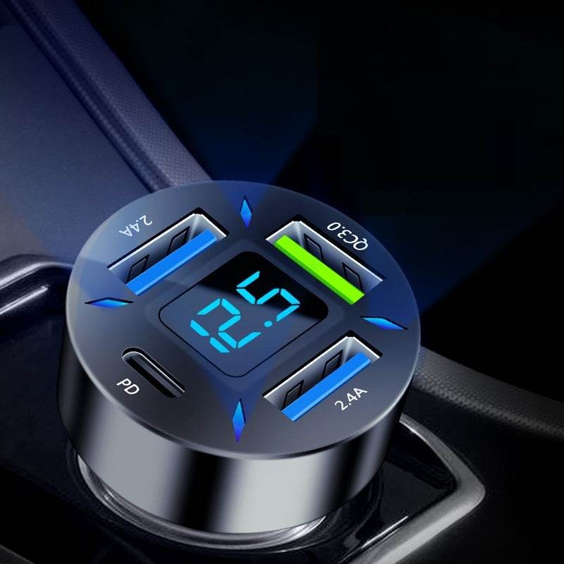 Four-port Car Charger 4USB Car Charger - www.Shopthatapp.com