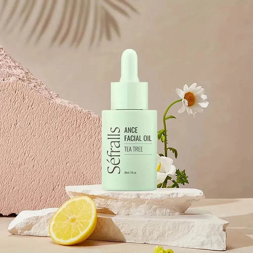 Sefralls Tea Tree Facial Acne Oil Desalinates Acne Marks Hydrating Cleaning Skin Facial Oil 30ml - www.Shopthatapp.com