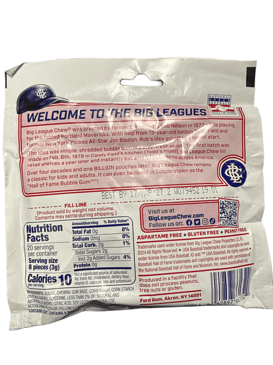 Big League Chew Bubble Gum Triple Play Tropical Flavour 60G - U.S Edition - www.Shopthatapp.com