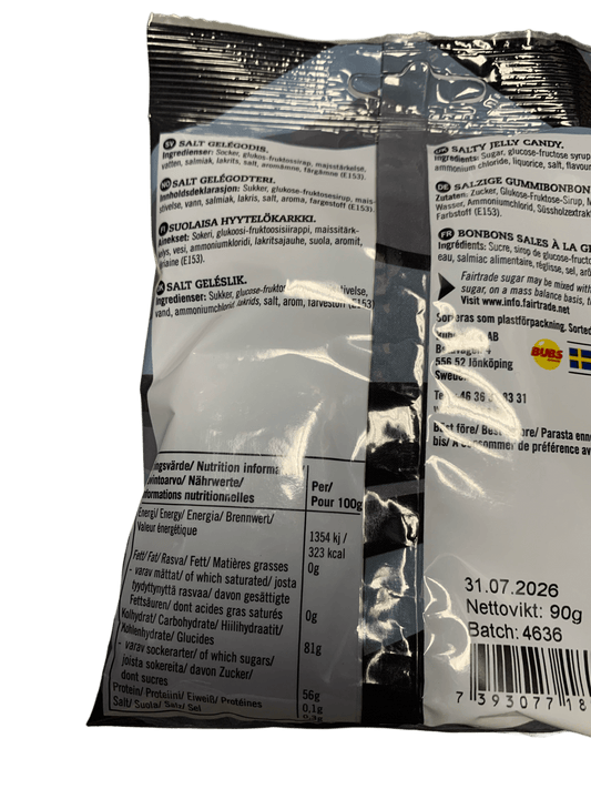 BUBS Godis Salt Skalle Candy Bag 90G - Swedish Edition - www.Shopthatapp.com