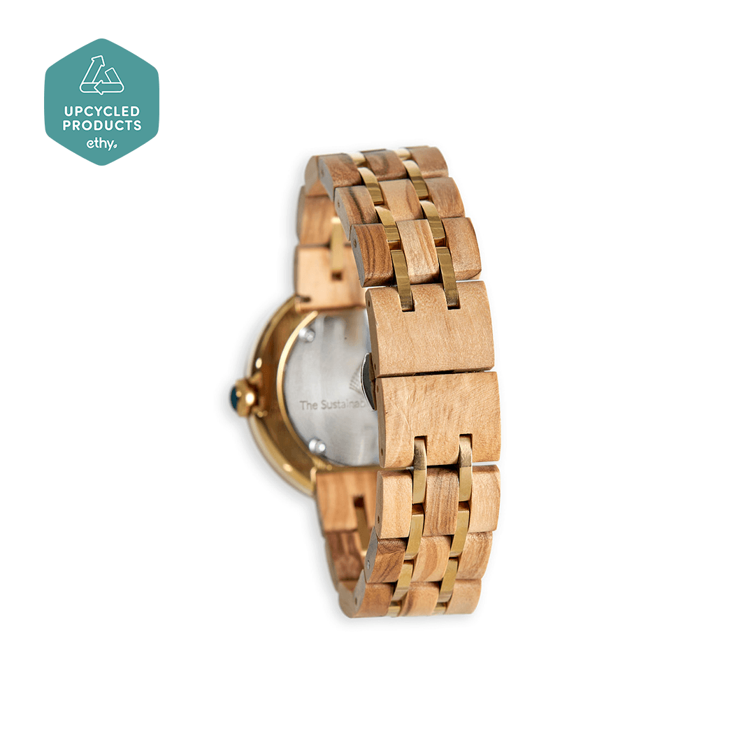 Le Teck : Montre en Bois Naturel