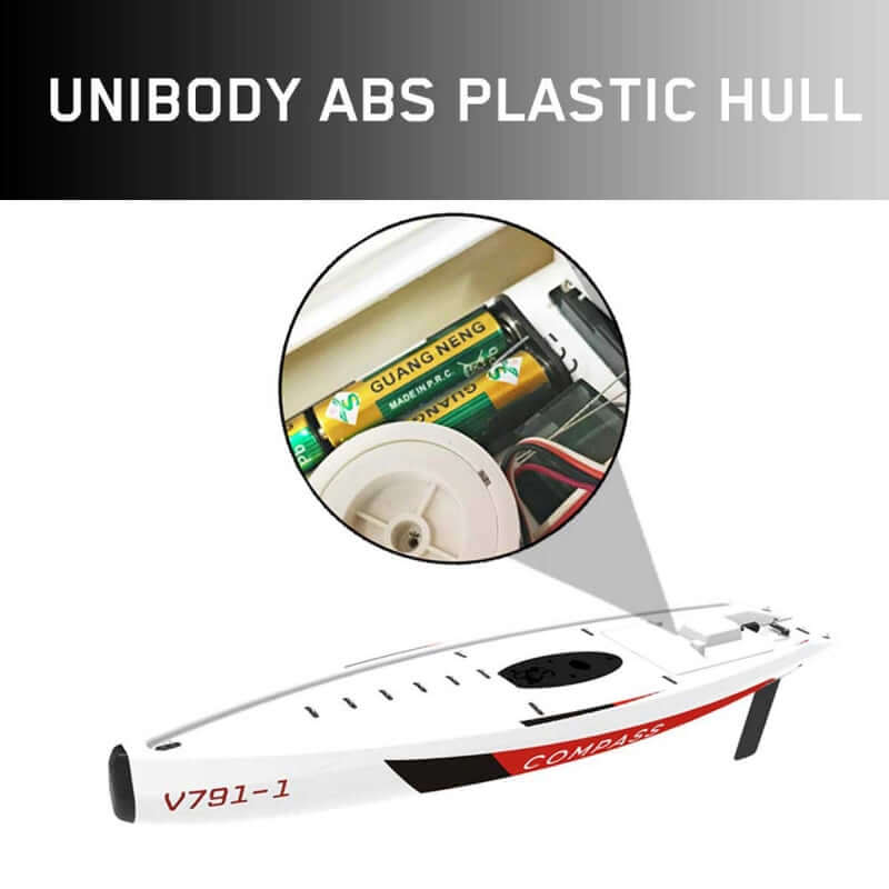 VolantexRC Compass 650mm RC Sailboat - Competition Ready, Durable, Easy Assembly - www.Shopthatapp.com