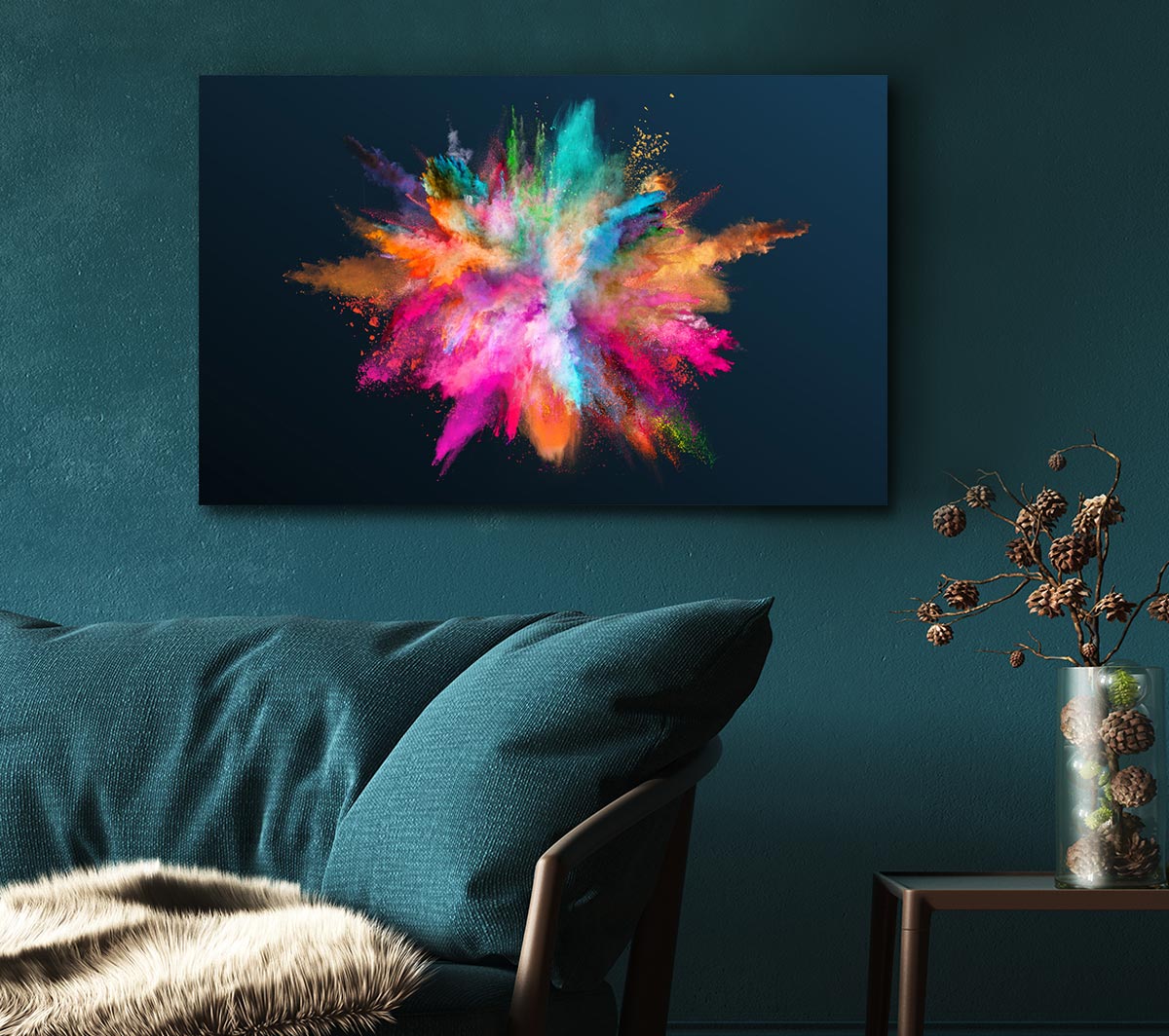 Explosion Of Paint Rainbow - www.Shopthatapp.com