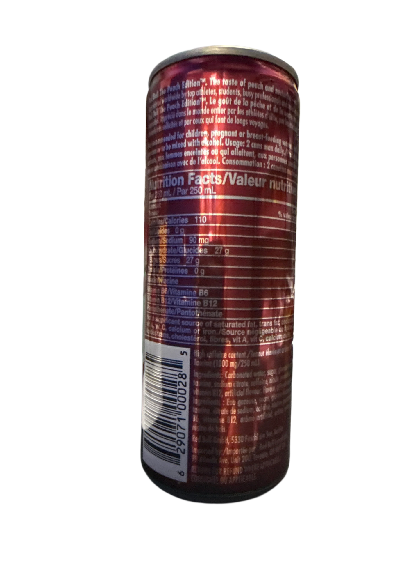 Red Bull Peach Nectarine Flavour 250ML - Canadian Edition - www.Shopthatapp.com