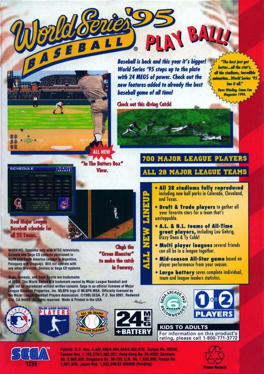 World Series Baseball '95 (usagé) - www.Shopthatapp.com