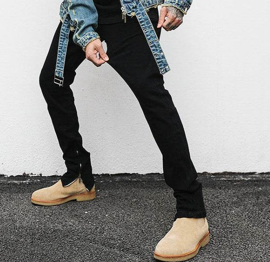 Ankle Zip Denim pant men Jeans - www.Shopthatapp.com