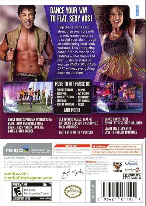 ZUMBA FITNESS CORE (usagé) - www.Shopthatapp.com