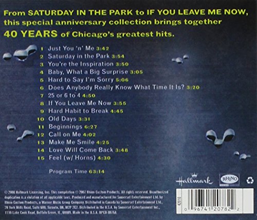 Chicago / Very Best of Chicago: 40th Anniversary - CD - www.Shopthatapp.com