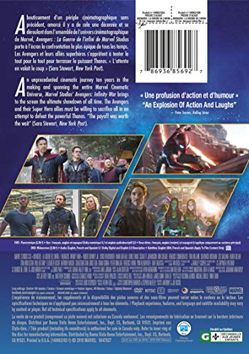 Avengers / Infinity War - DVD (Used) - www.Shopthatapp.com