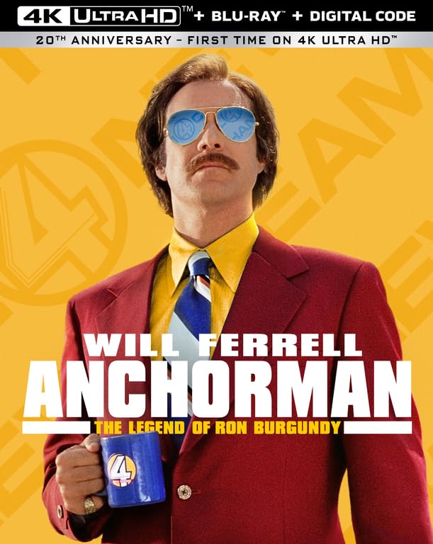 Anchorman: The Legend of Ron Burgundy - 4K/Blu-Ray - www.Shopthatapp.com