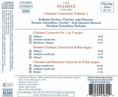 Clarinet Concertos Vol. 1