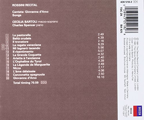Cecilia Bartoli - Rossini Recital ~ 19 Songs & Cantata: Giovanna d'Arco - www.Shopthatapp.com