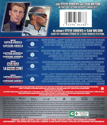Captain America: 4-Film Collection - Blu-Ray - www.Shopthatapp.com