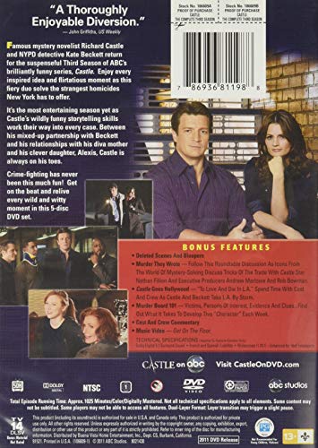 Castle: The Complete Third Season - DVD (Used) - www.Shopthatapp.com