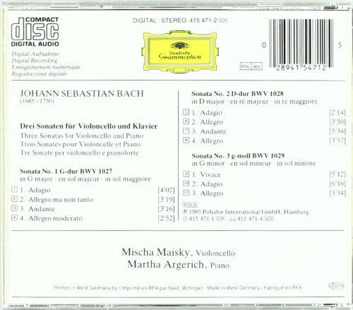 Bach,J.S: Cello Sonatas - www.Shopthatapp.com