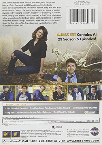 Bones / The Complete Sixth Season - DVD (Used) - www.Shopthatapp.com