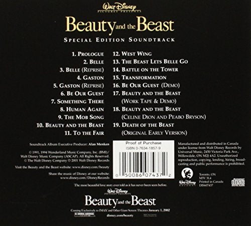 Beauty and the Beast - Special Edition Soundtrack - www.Shopthatapp.com