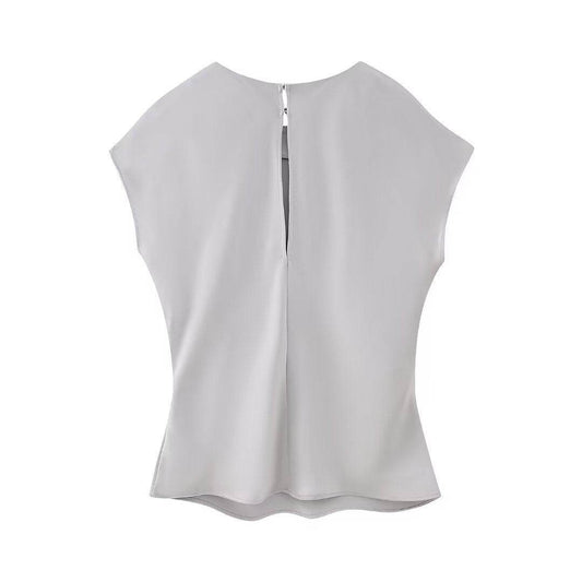 Women's Silk Satin Top Bow Tie Midi Dress - www.Shopthatapp.com