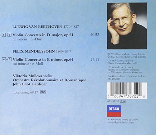 Beethoven: Vln Cto / Mendelssohn: Vln Cto - www.Shopthatapp.com