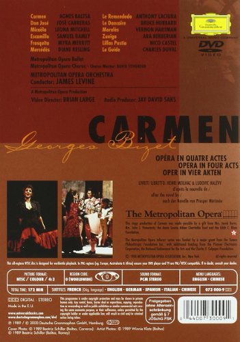 Bizet - Carmen / Levine, Baltsa, Carreras, Metropolitan Opera - www.Shopthatapp.com