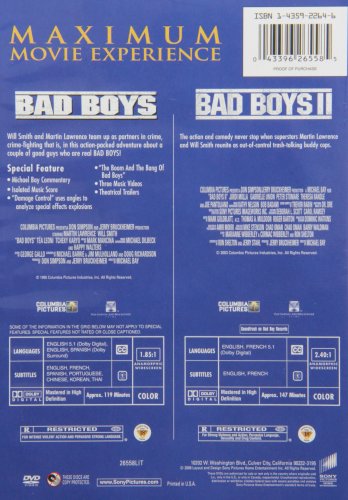 Bad Boys (1995) / Bad Boys II - DVD (Used) - www.Shopthatapp.com