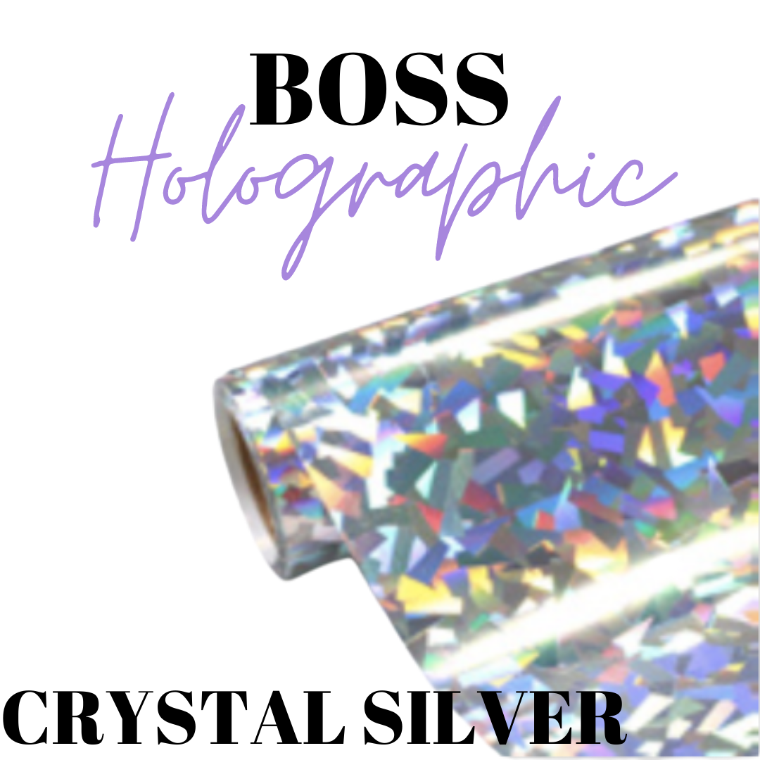 HTV- Boss Holographic - CRYSTAL SILVER - www.Shopthatapp.com