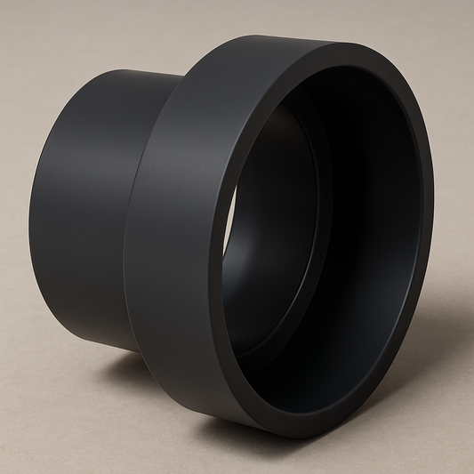 LESSO ABS Reducing Coupling — Hub × Hub DWV | 2″×1-1/2″, 3″×1-1/2″, 3″×2″ | ASTM D2661, CSA B181.1, cUPC - www.Shopthatapp.com