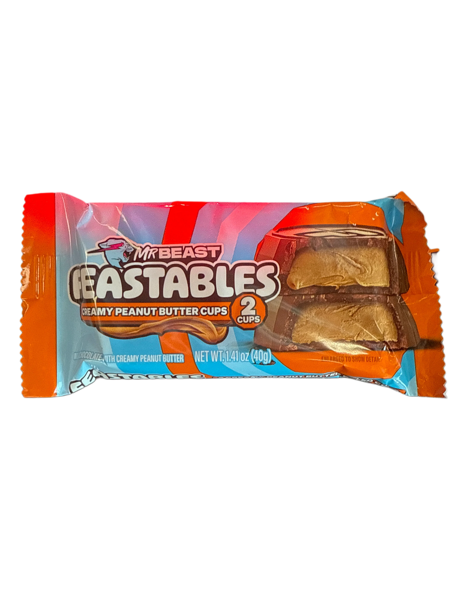 Feastables Mr Beast Creamy Peanut Butter Cups 40G - U.S Edition - www.Shopthatapp.com
