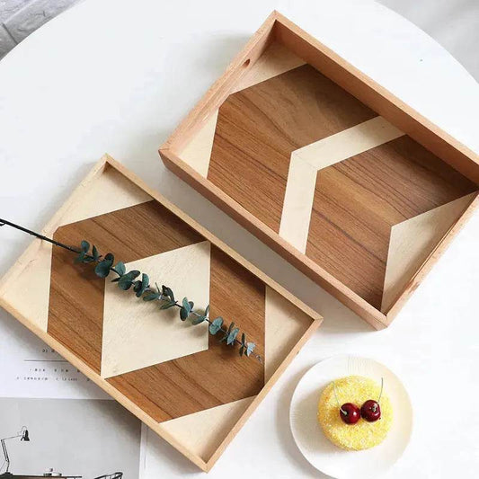 Acacia Wooden Serving Tray Decorative Tray - www.Shopthatapp.com