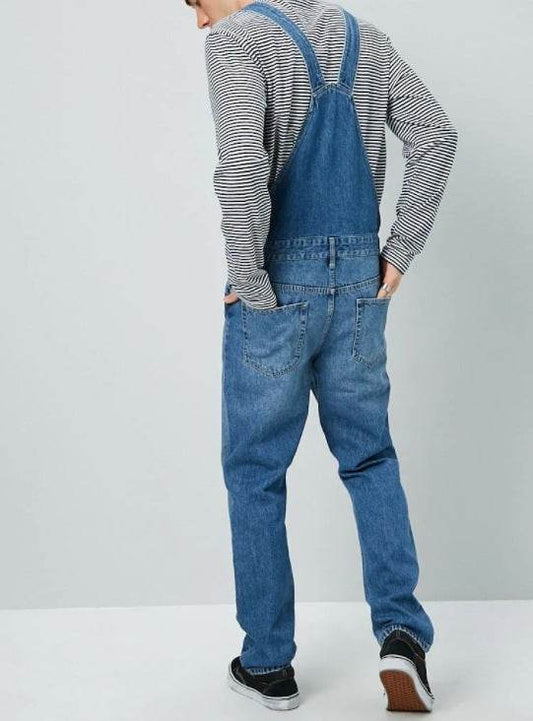 Men's denim Jeans Jumper overalls - www.Shopthatapp.com