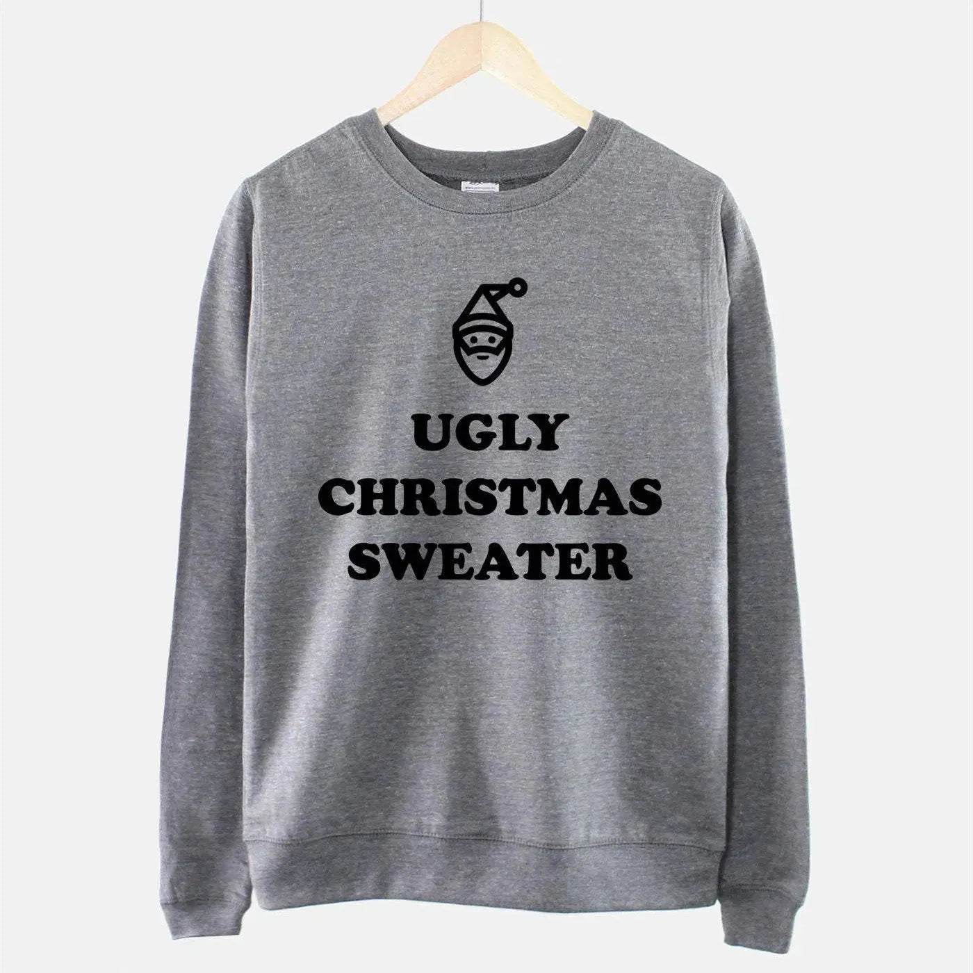 Women's Ugly Christmas Sweater Sweatshirt Bah Humbug Funny - www.Shopthatapp.com