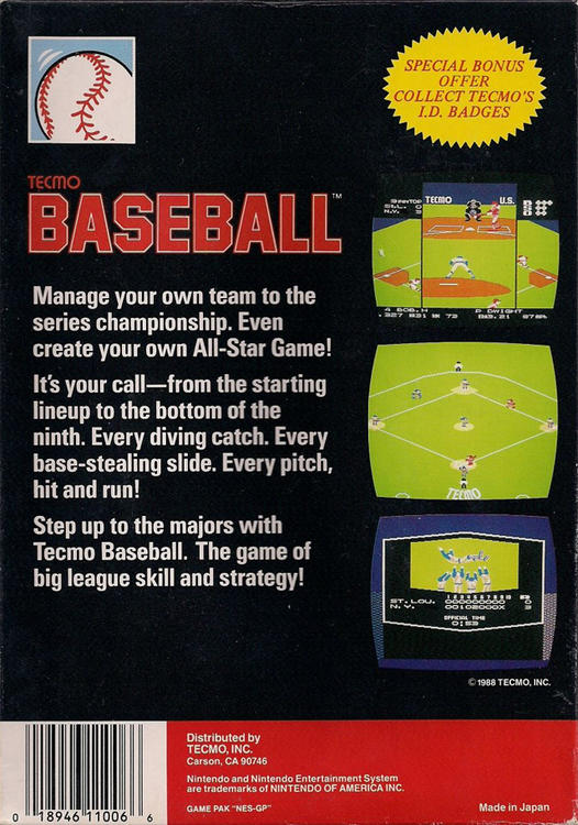 Tecmo Baseball (usagé) - www.Shopthatapp.com