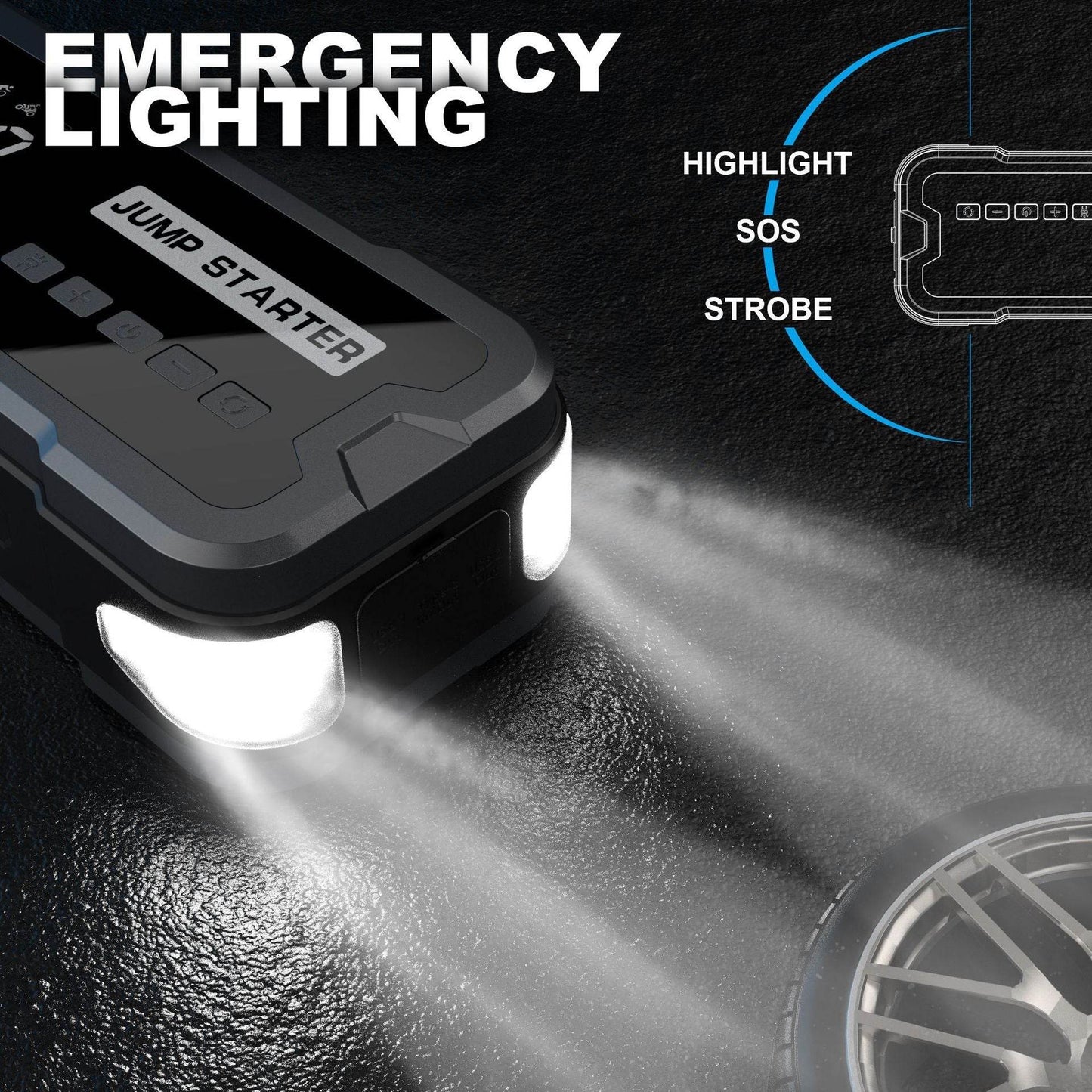 Automobile Emergency Start Power Source Car Built-in Inflatable - www.Shopthatapp.com