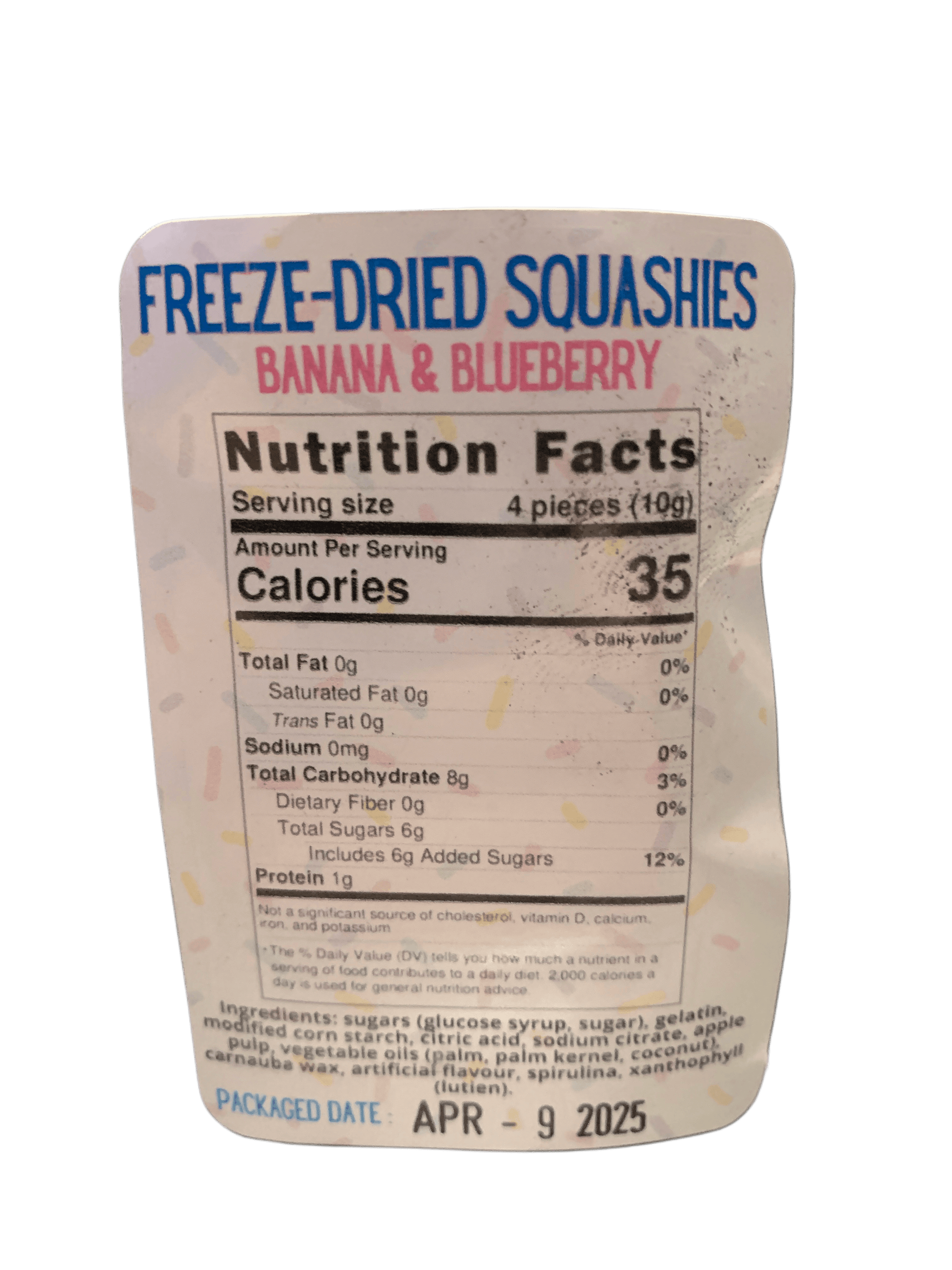 Extreme Snacks Freeze Dried Banana And Blueberry Squash 100G - Canadian Edition - www.Shopthatapp.com