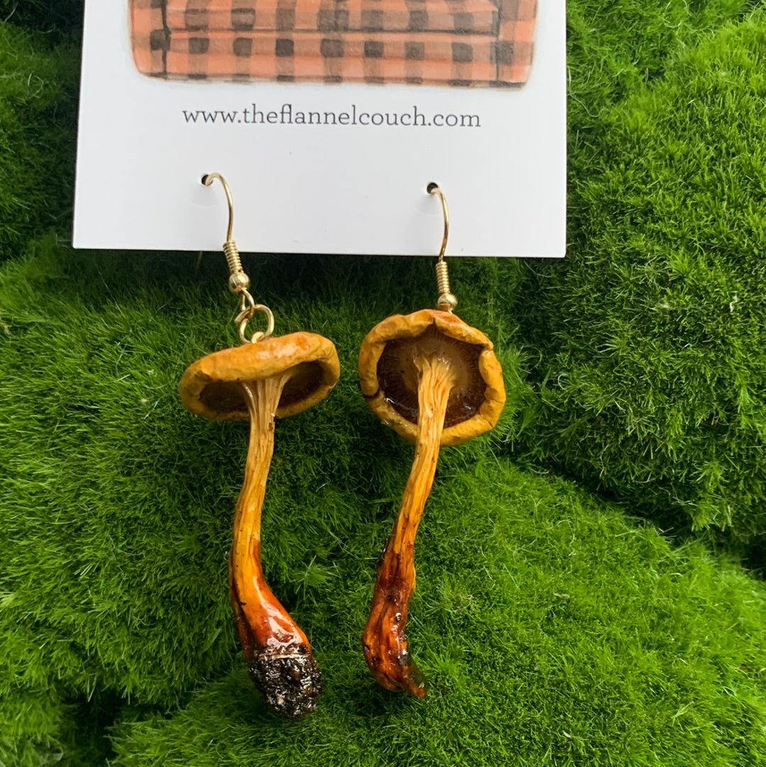 Boucles d'oreilles champignons sauvages de l'Ontario