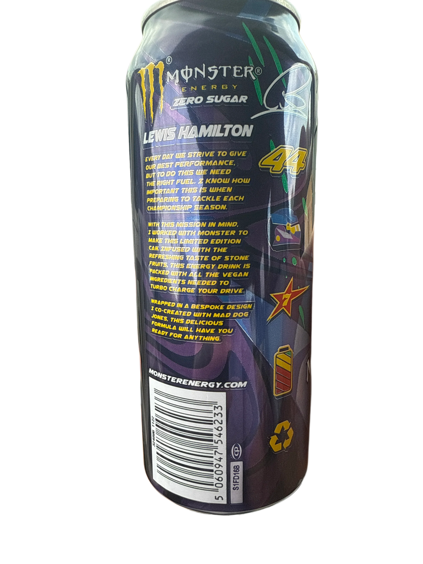 Monster Energy Zero Sugar Limited Edition Lewis Hamilton 500ML - U.K Edition - www.Shopthatapp.com