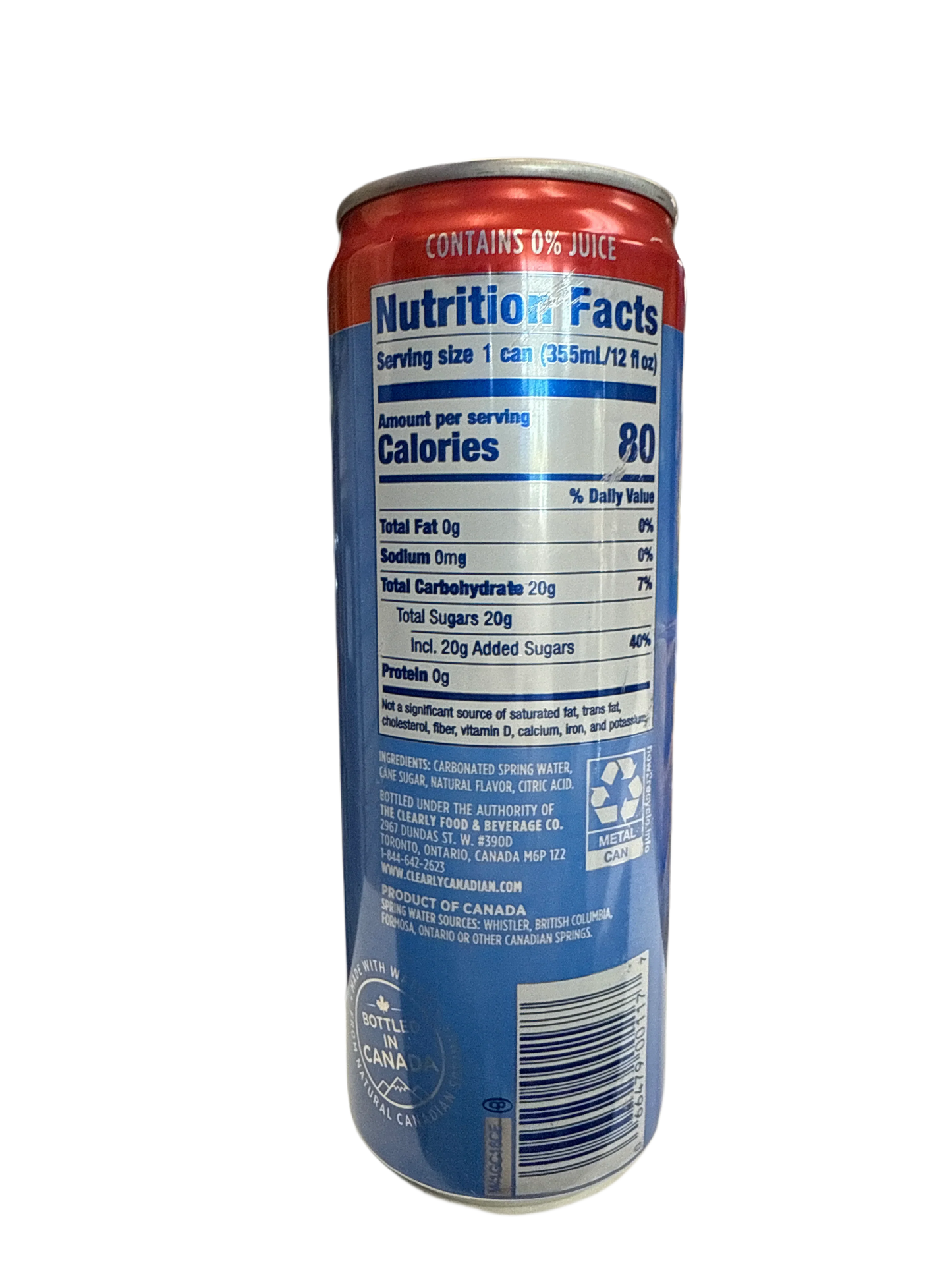 Clearly Canadian Summer Strawberry Flavour 355ML - Canadian Edition - www.Shopthatapp.com