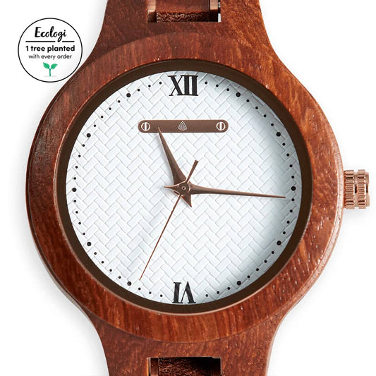 The Magnolia: Wood Watch for Women - www.Shopthatapp.com
