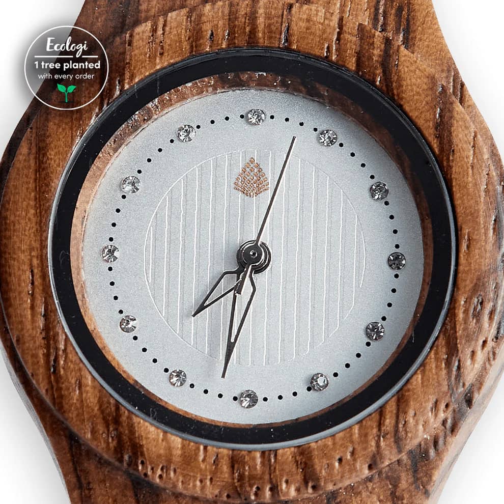 Le Pin : Montre en bois pour femme