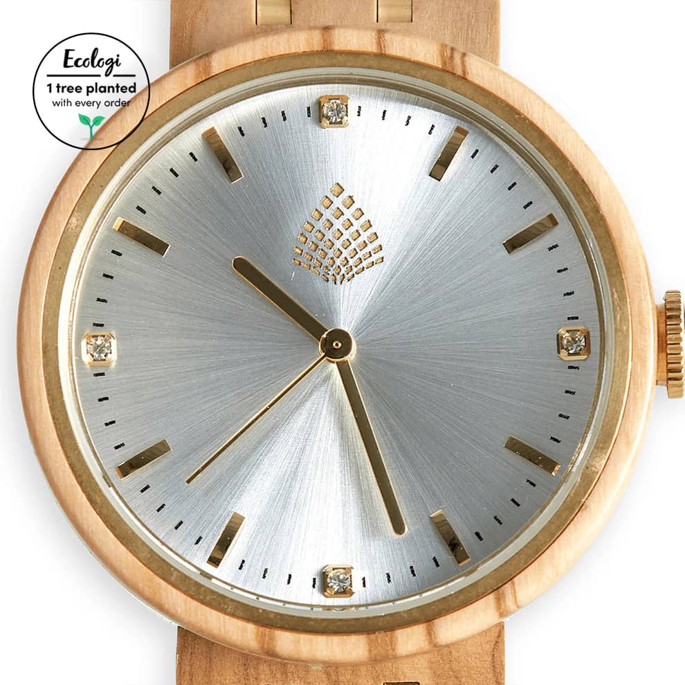 Le Teck : Montre en Bois Naturel