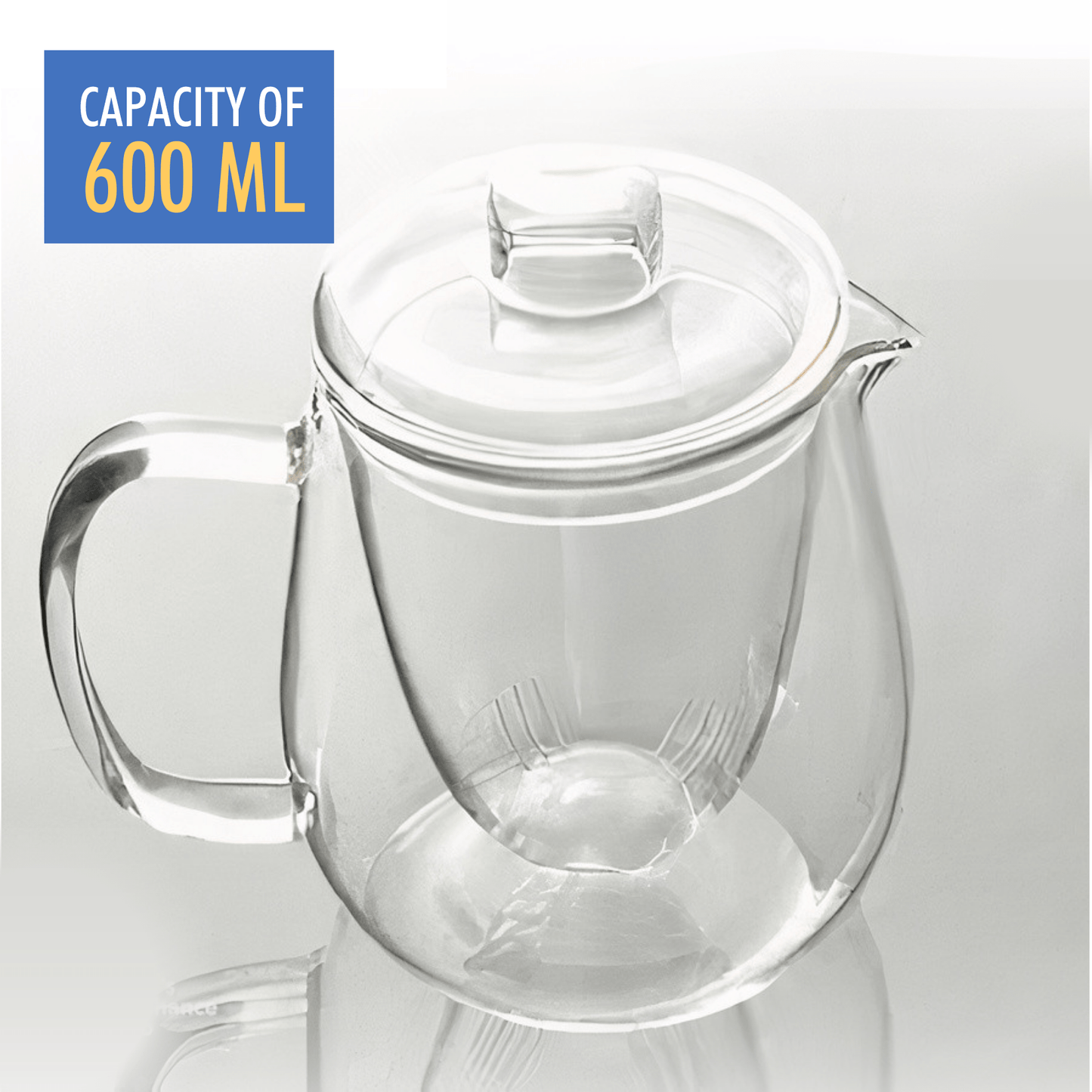 Glass Tea Infuser Teapot 600 ml - www.Shopthatapp.com