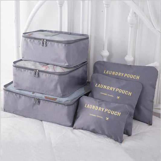 6 PCS Travel Storage Bag Set for Clothes Tidy Organizer - www.Shopthatapp.com