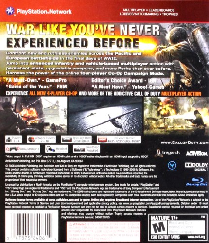 Call of Duty: World at War - PlayStation 3 - www.Shopthatapp.com