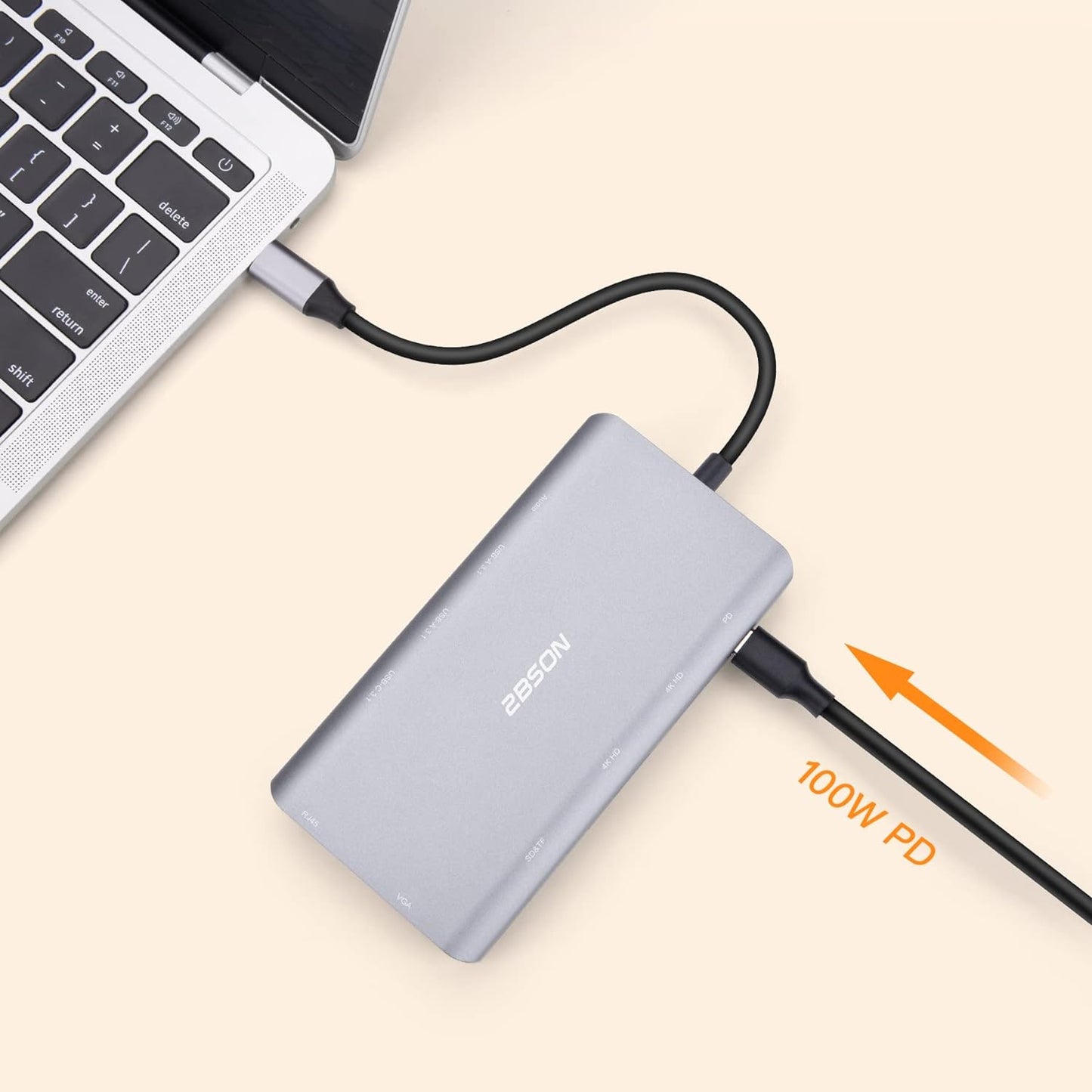 USB C Docking Station 2 HDMI 11 in 1 Triple Display USB C Hub 2 HDMI Plus VGA - www.Shopthatapp.com