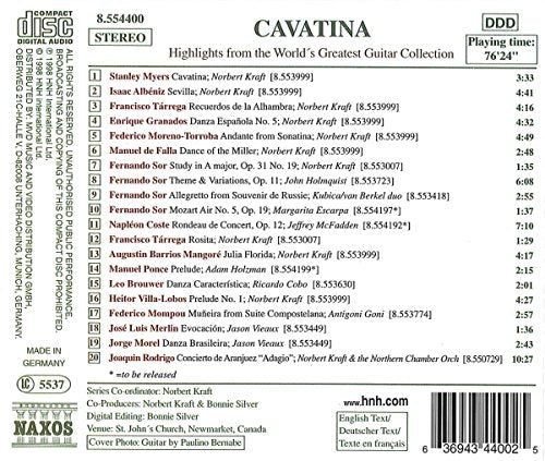 Cavatina: Highlights From The World's Greatest Guitar Collection - www.Shopthatapp.com