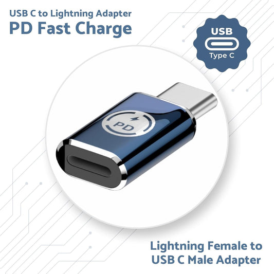 iOS To USB C Adapter 35W PD Super Fast Charge for iPhones with USB C Power Port - www.Shopthatapp.com