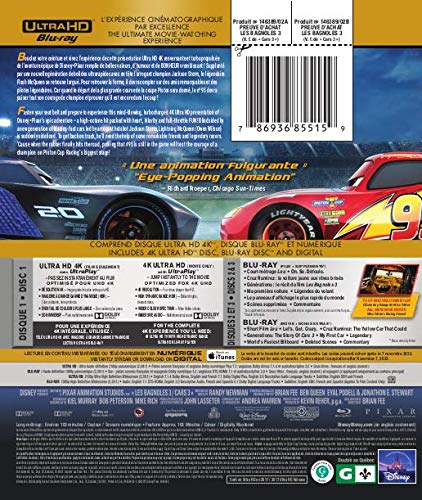 Cars 3 - 4K (Used) - www.Shopthatapp.com