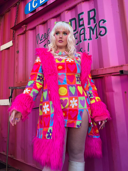 The Happy Daze Velvet Hooded Coat - www.Shopthatapp.com