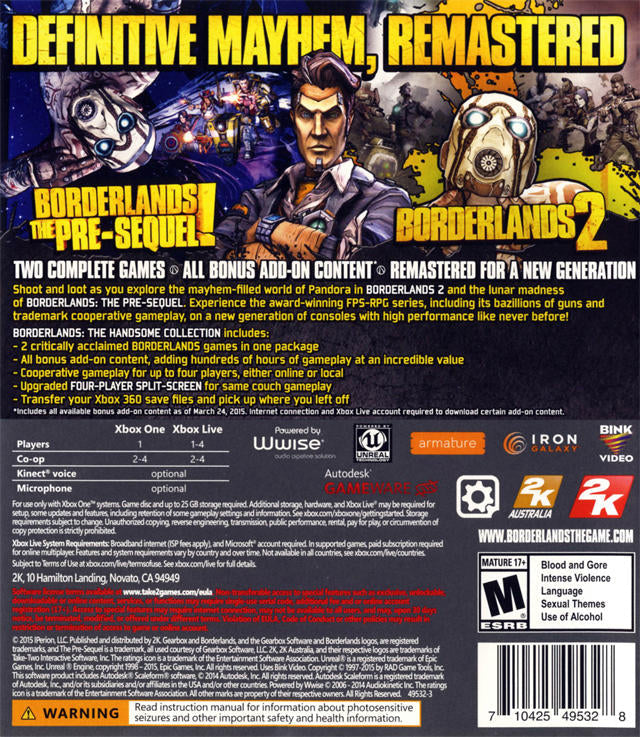 Borderlands - The Handsome collection (usagé) - www.Shopthatapp.com